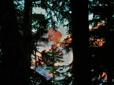 Sunset on Mount Rainier