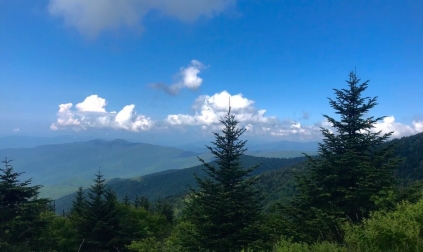 great smoky mountains national park view from clingman's dome