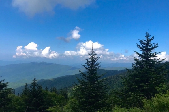 great smoky mountains national park view from clingman's dome